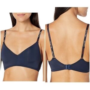 NEW, NWT, Tommy Hilfiger wire free padded bralette, Color Navy Blazer, S…